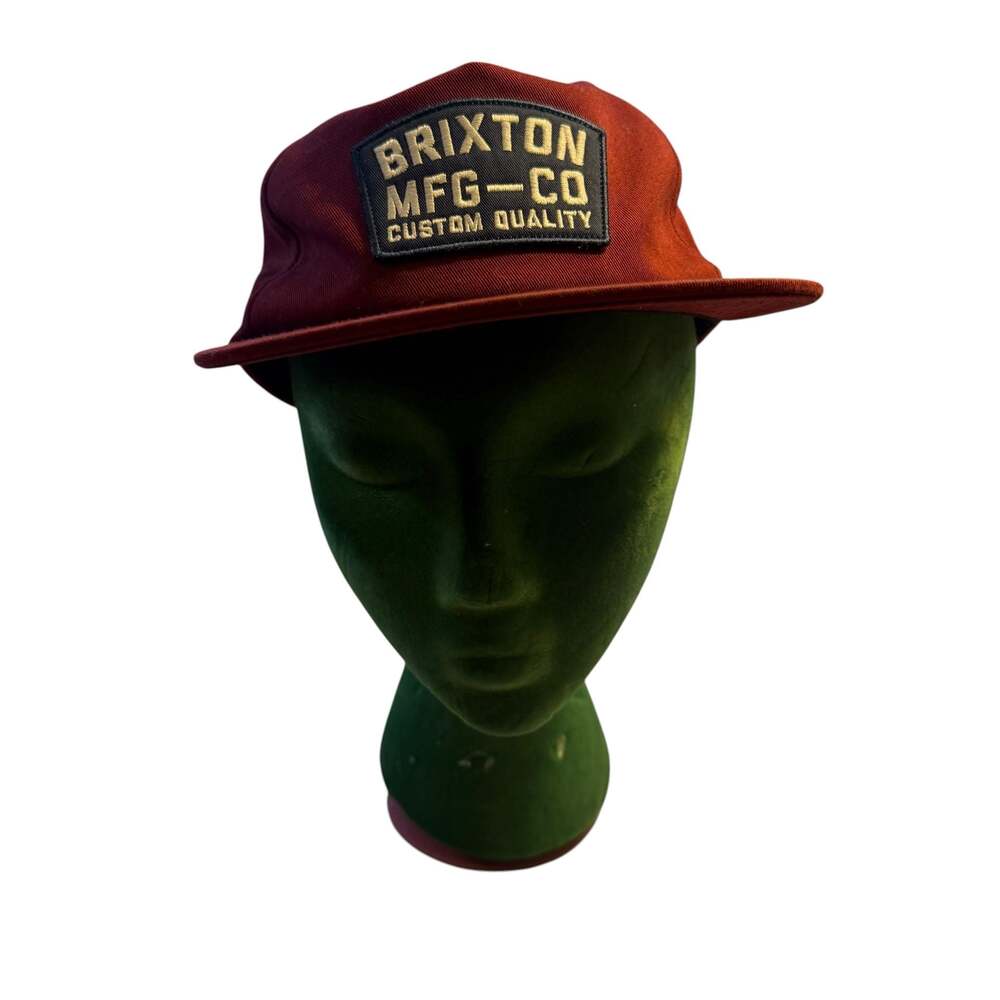 Brixton MFG-CO Custom Quality Snapback Hat Maroon One Size